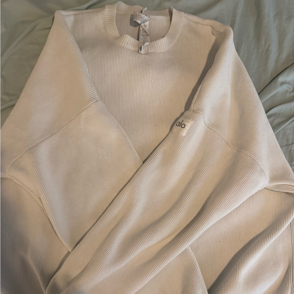 Alo XXL scholar crew neck sweater